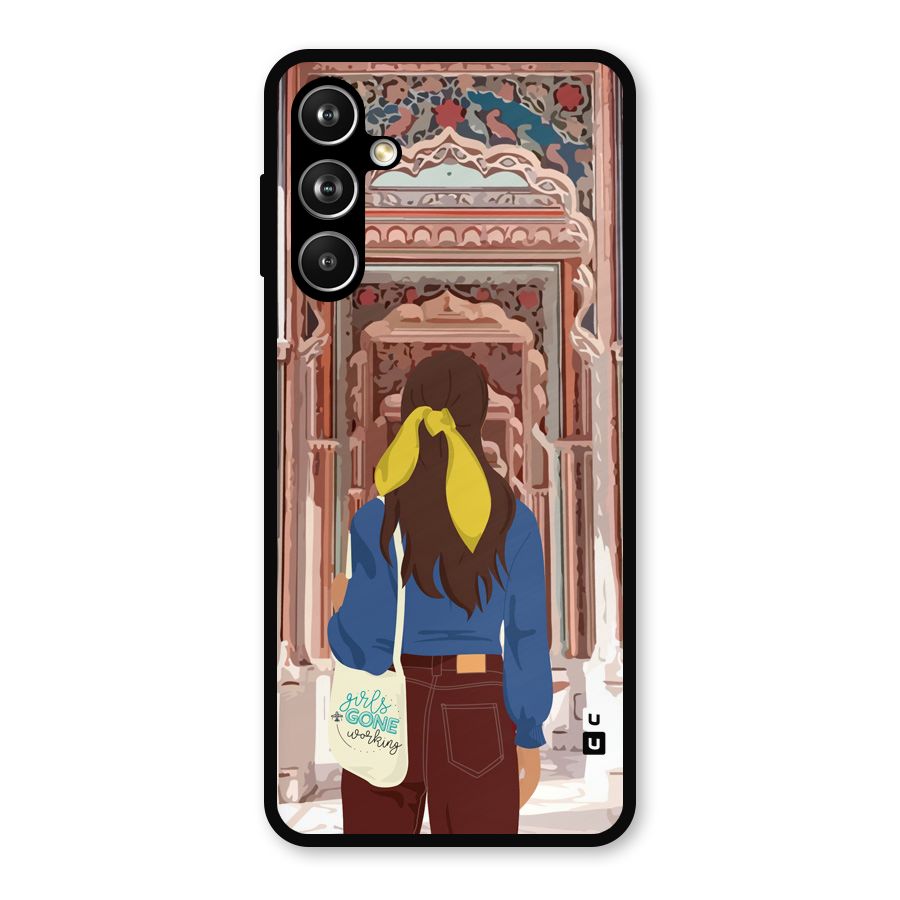 wonderful Girl Metal Back Case for Samsung Galaxy M54