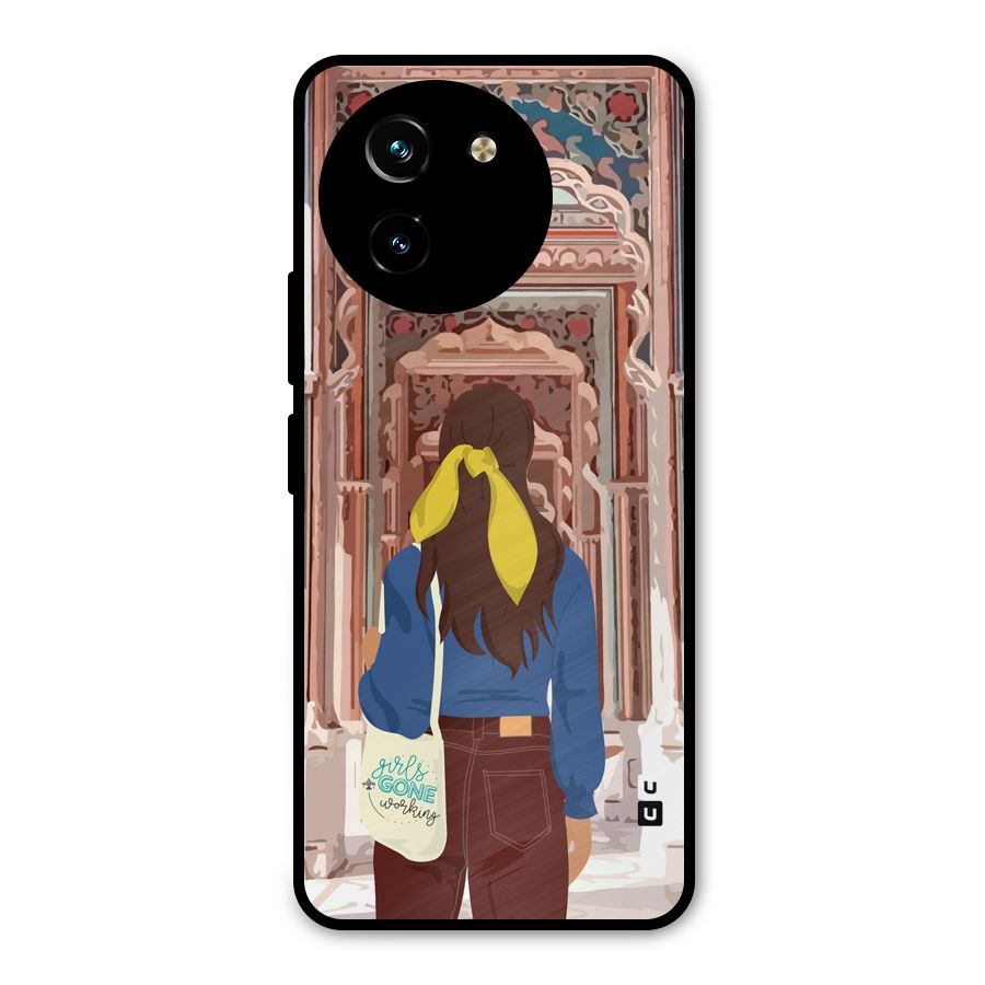 wonderful Girl Metal Back Case for Vivo T3x