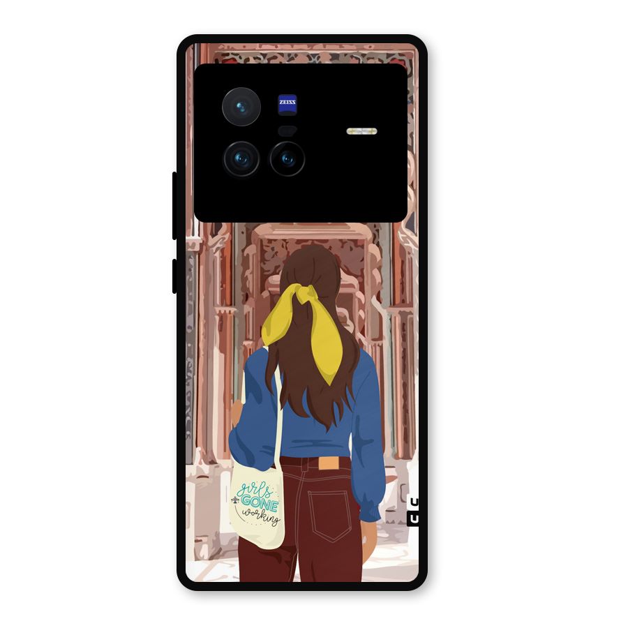 wonderful Girl Metal Back Case for Vivo X80