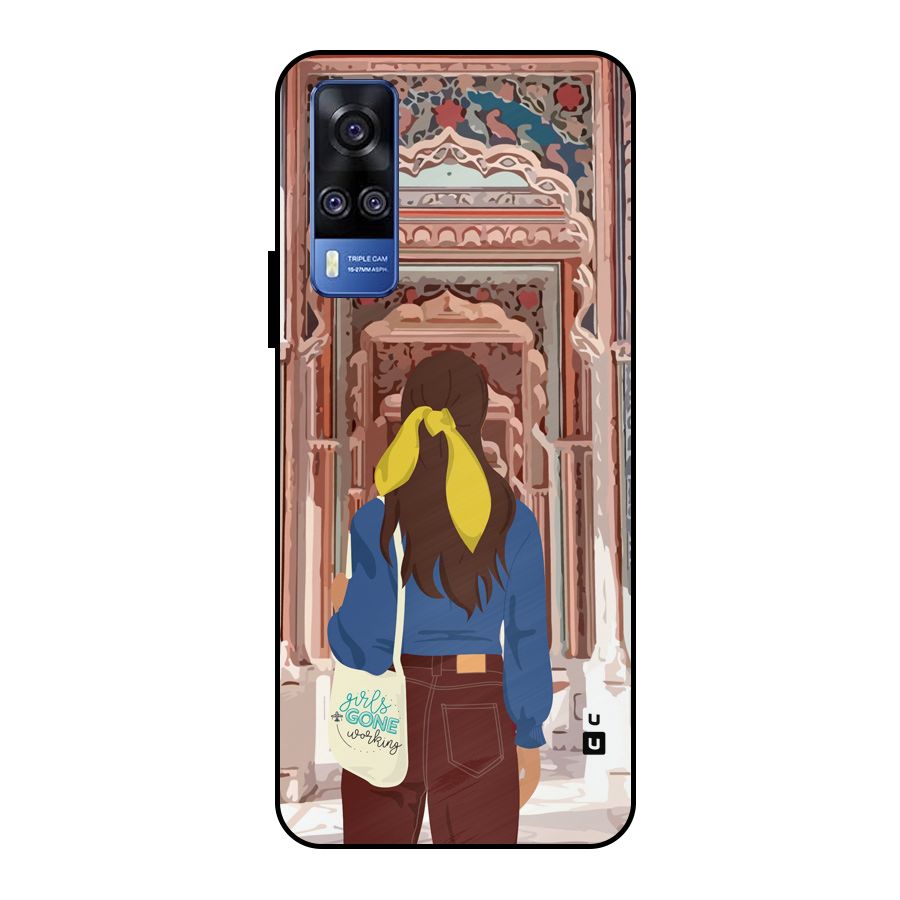 wonderful Girl Metal Back Case for Vivo Y51