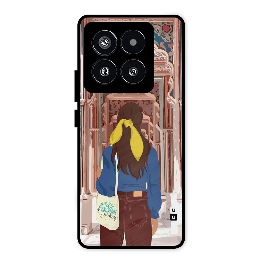 wonderful Girl Metal Back Case for Xiaomi 14 Pro