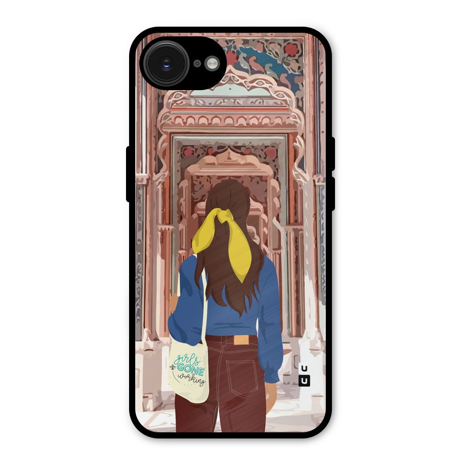 wonderful Girl Metal Back Case for iPhone 16e