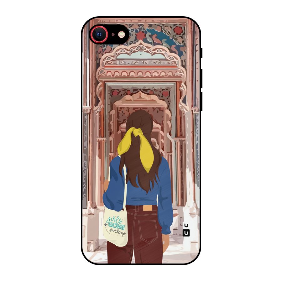 wonderful Girl Metal Back Case for iPhone 7
