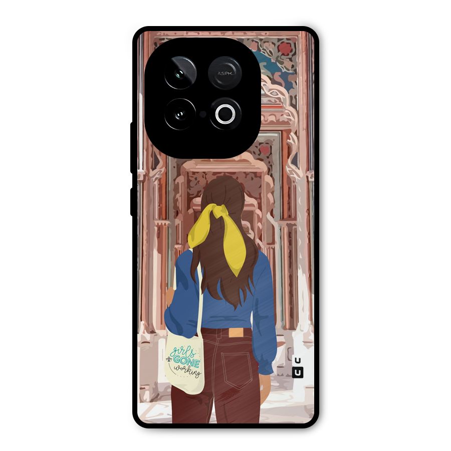 wonderful Girl Metal Back Case for iQOO Neo 10