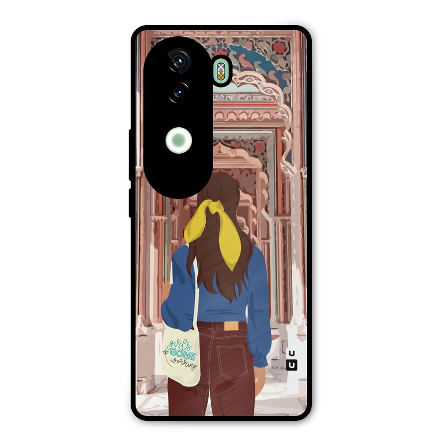 wonderful Girl Metal Back Case for iQOO Z9s
