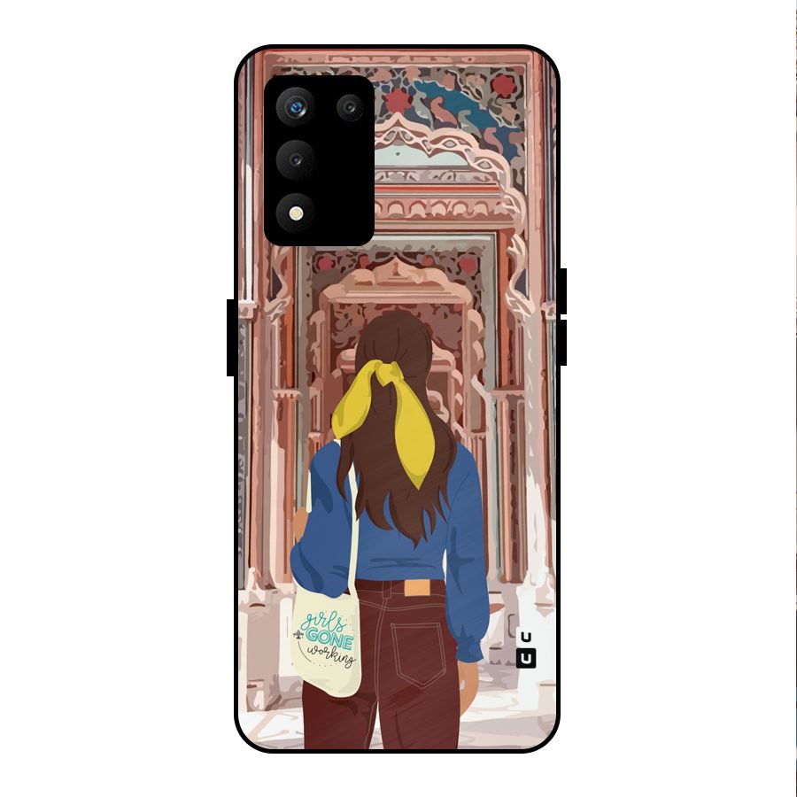 wonderful Girl Metal Back Case for realme 9 5G SE