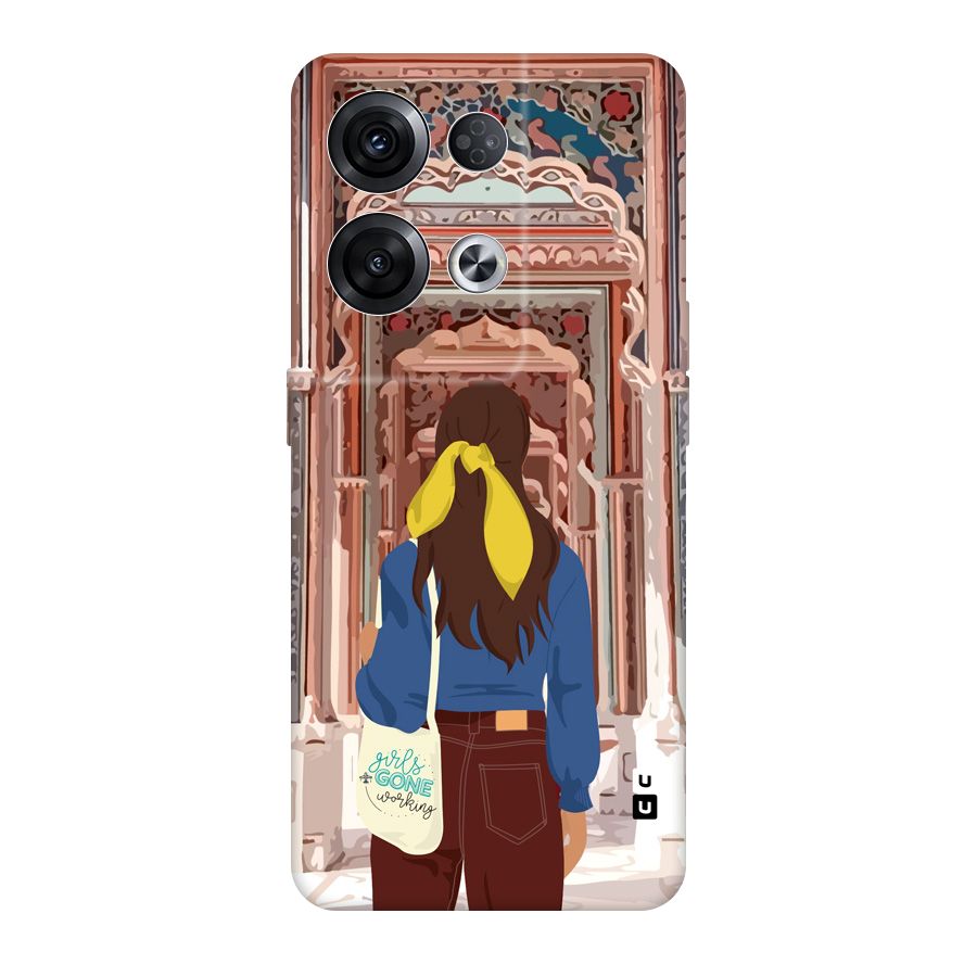 wonderful Girl Original Polycarbonate Back Case for Oppo Reno8 Pro 5G