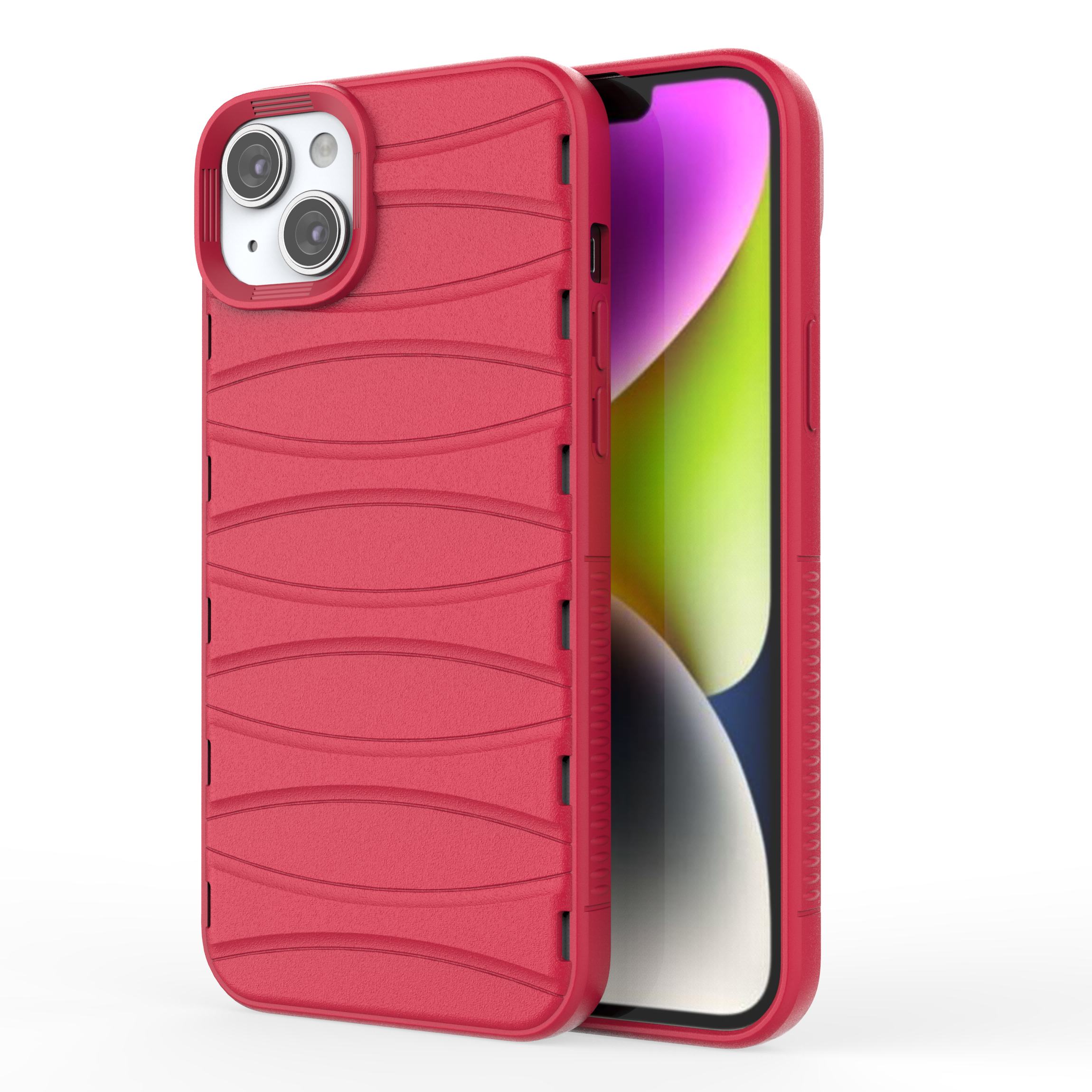 Valentine Red - Premium Soft Heat Dissipation Breathable Silicone Back Case for iPhone 14 Plus
