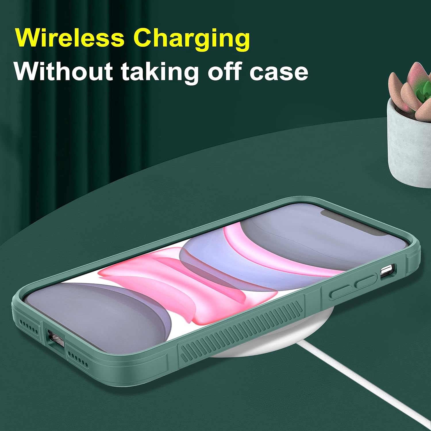 Hunter Green - Matte Soft Flexible Silicone Back Case for Motorola Edge 40 5G