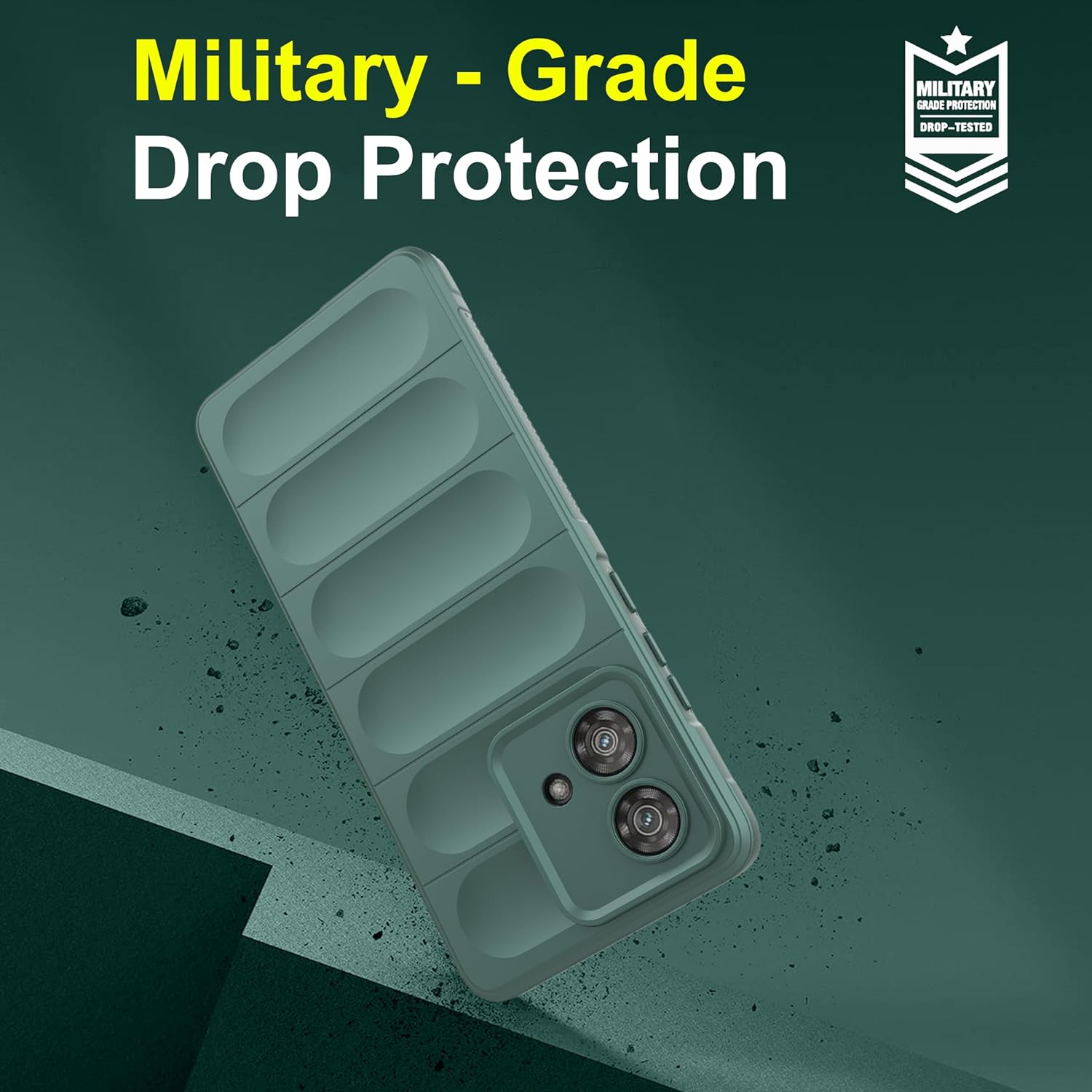 Hunter Green - Matte Soft Flexible Silicone Back Case for Motorola Edge 40 Neo