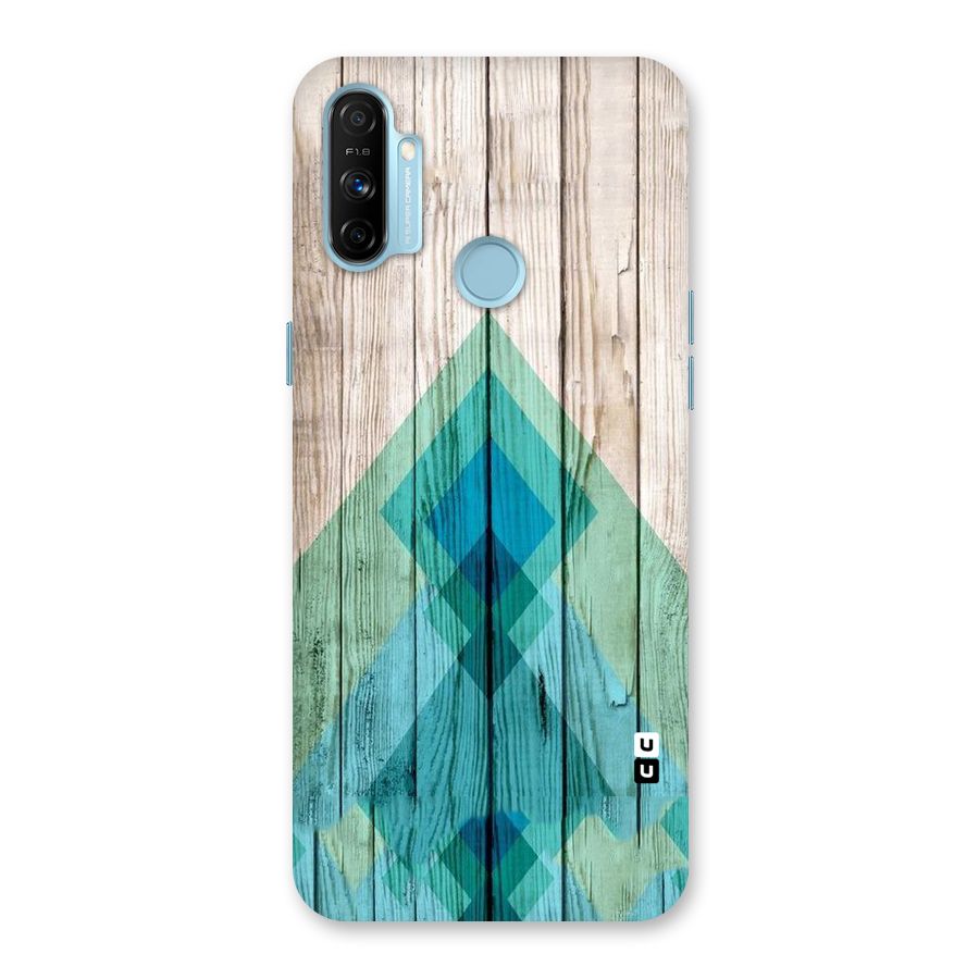 Abstract Green And Wood Back Case for Realme Narzo 20A