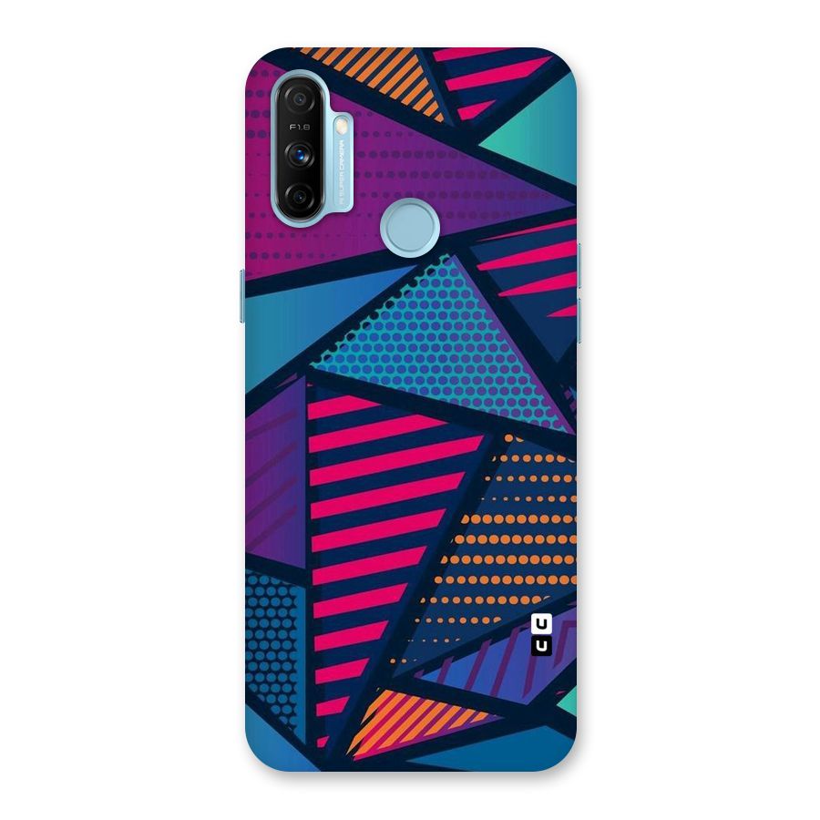 Abstract Lines Polka Back Case for Realme Narzo 20A