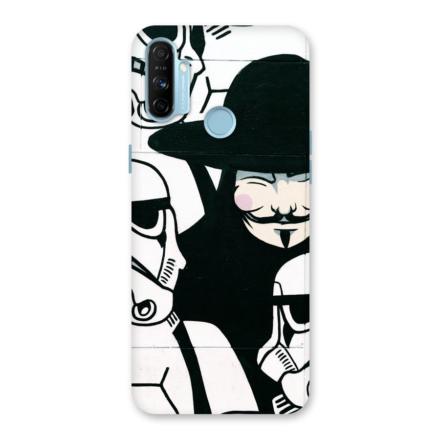 Anonymous Hat Back Case for Realme Narzo 20A