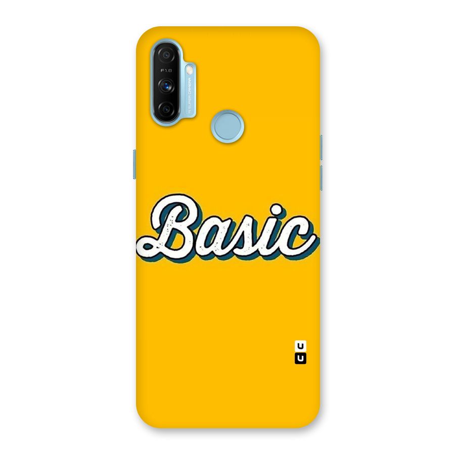 Basic Yellow Back Case for Realme Narzo 20A