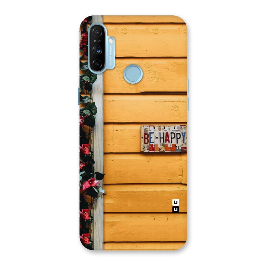 Be Happy Yellow Wall Back Case for Realme Narzo 20A