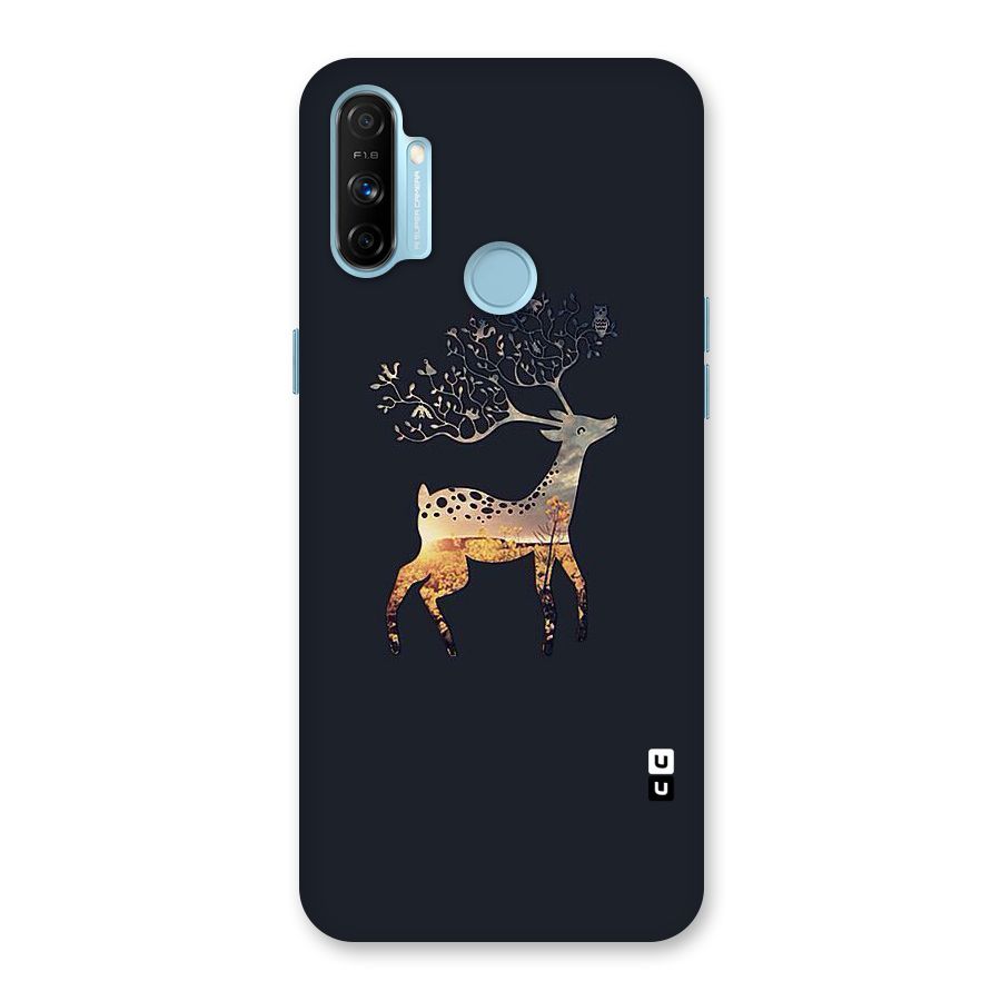Black Deer Back Case for Realme Narzo 20A