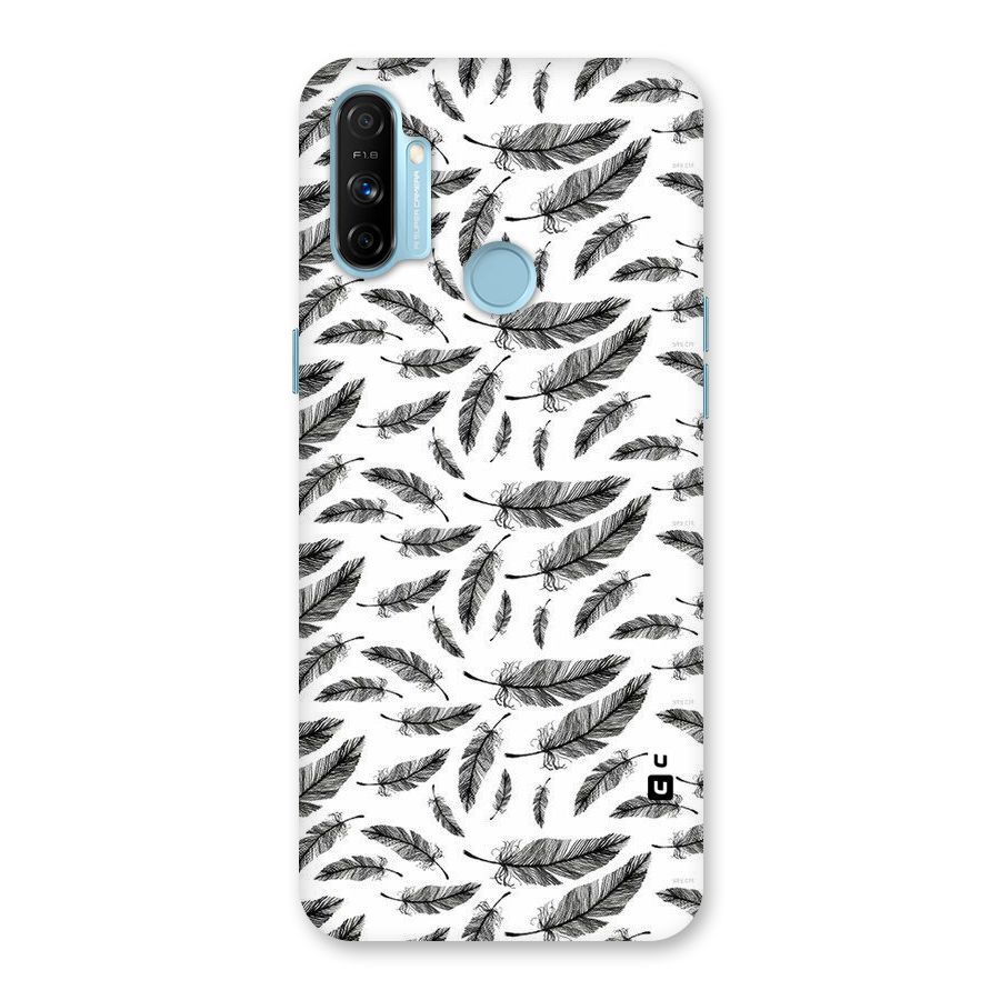 Black Feather Back Case for Realme Narzo 20A