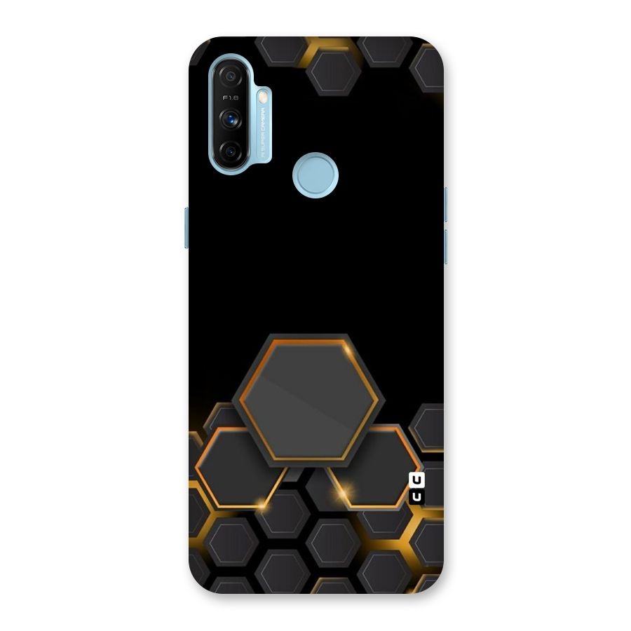 Black Gold Hexa Back Case for Realme Narzo 20A