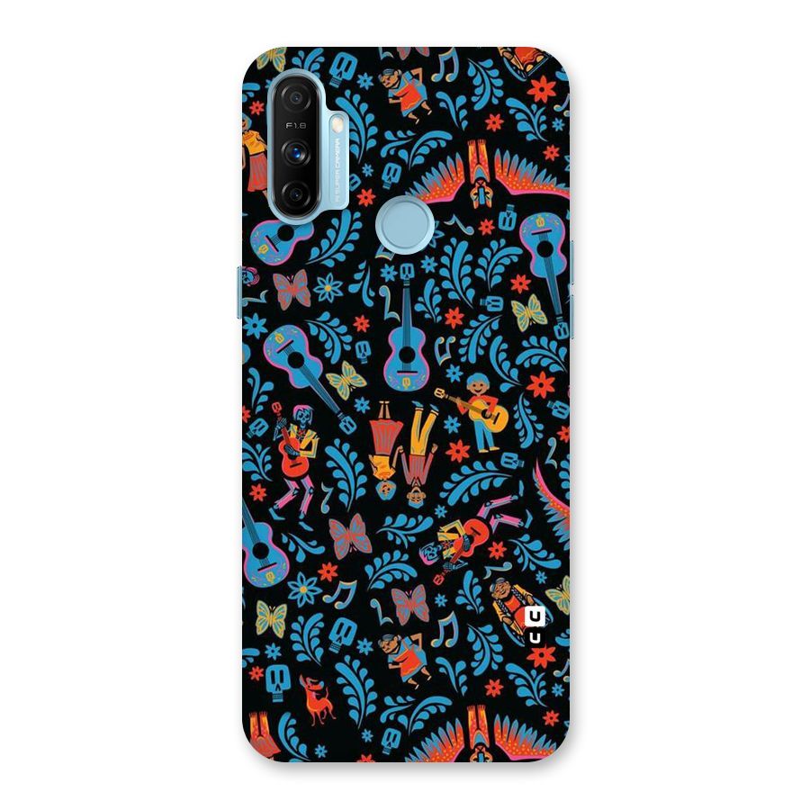 Blue Guitar Pattern Back Case for Realme Narzo 20A