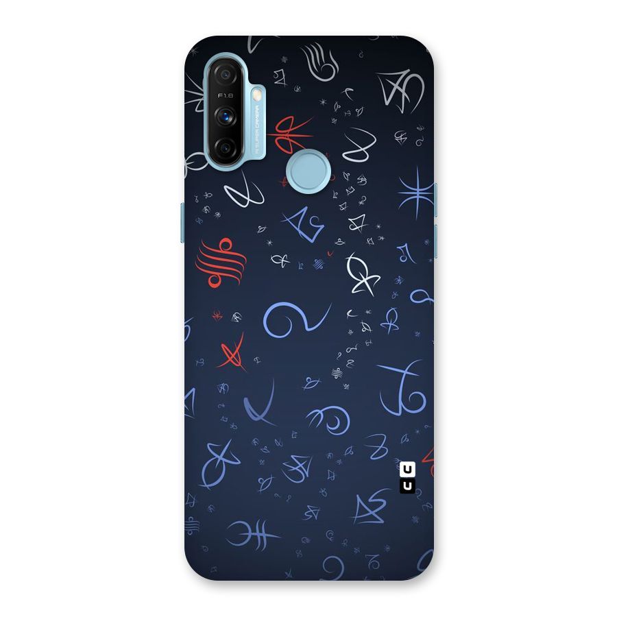 Blue Symbols Back Case for Realme Narzo 20A