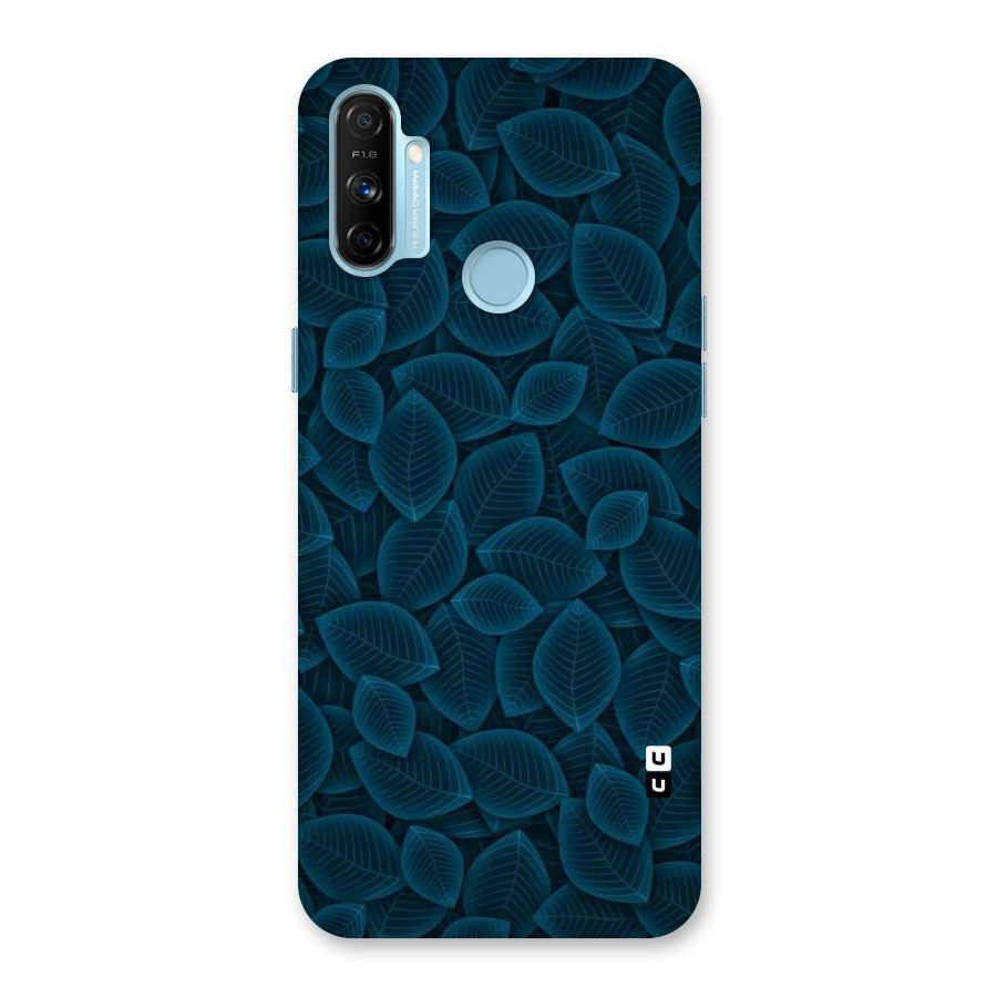 Blue Thin Leaves Back Case for Realme Narzo 20A