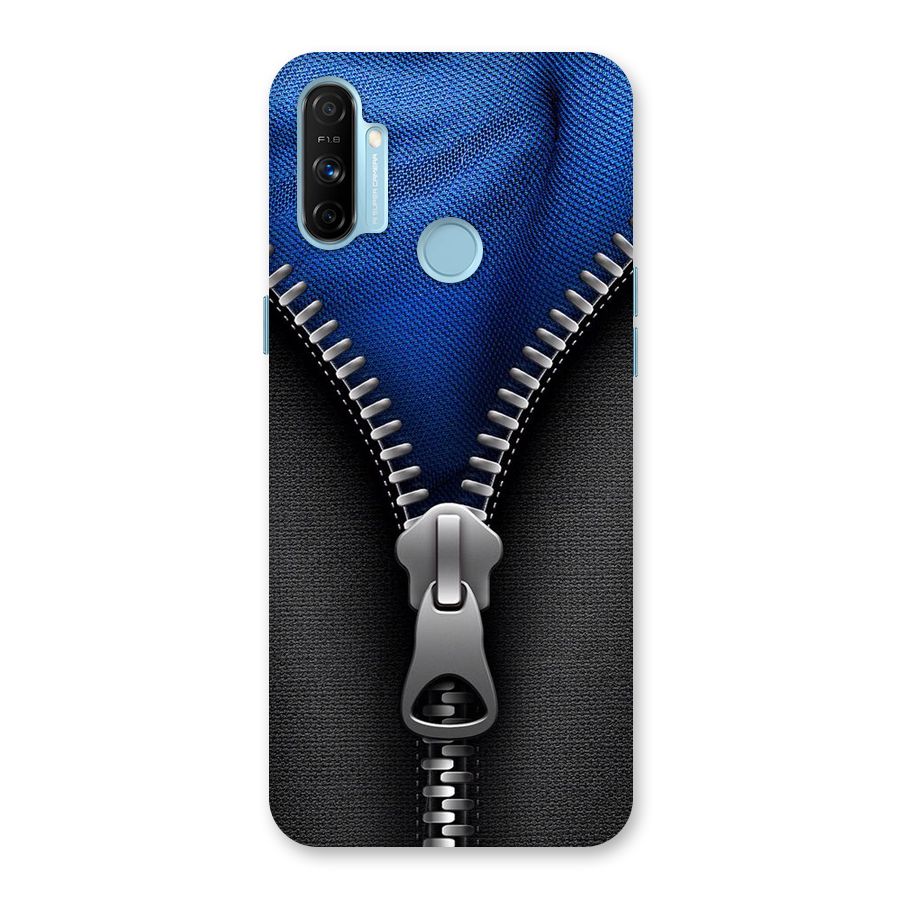 Blue Zipper Back Case for Realme Narzo 20A