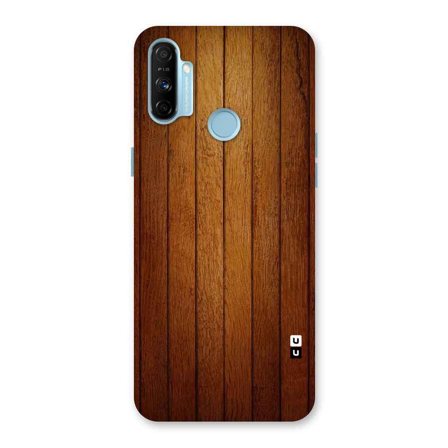 Brown Wood Design Back Case for Realme Narzo 20A