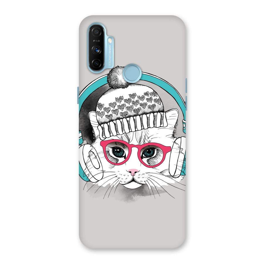 Cat Headphones Back Case for Realme Narzo 20A