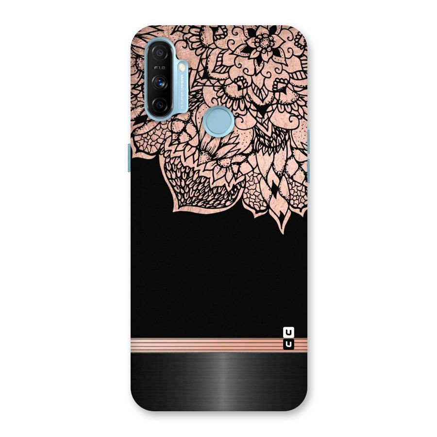Classic Black Sleak Design Back Case for Realme Narzo 20A