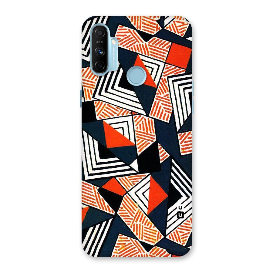 Colored Cuts Pattern Back Case for Realme Narzo 20A
