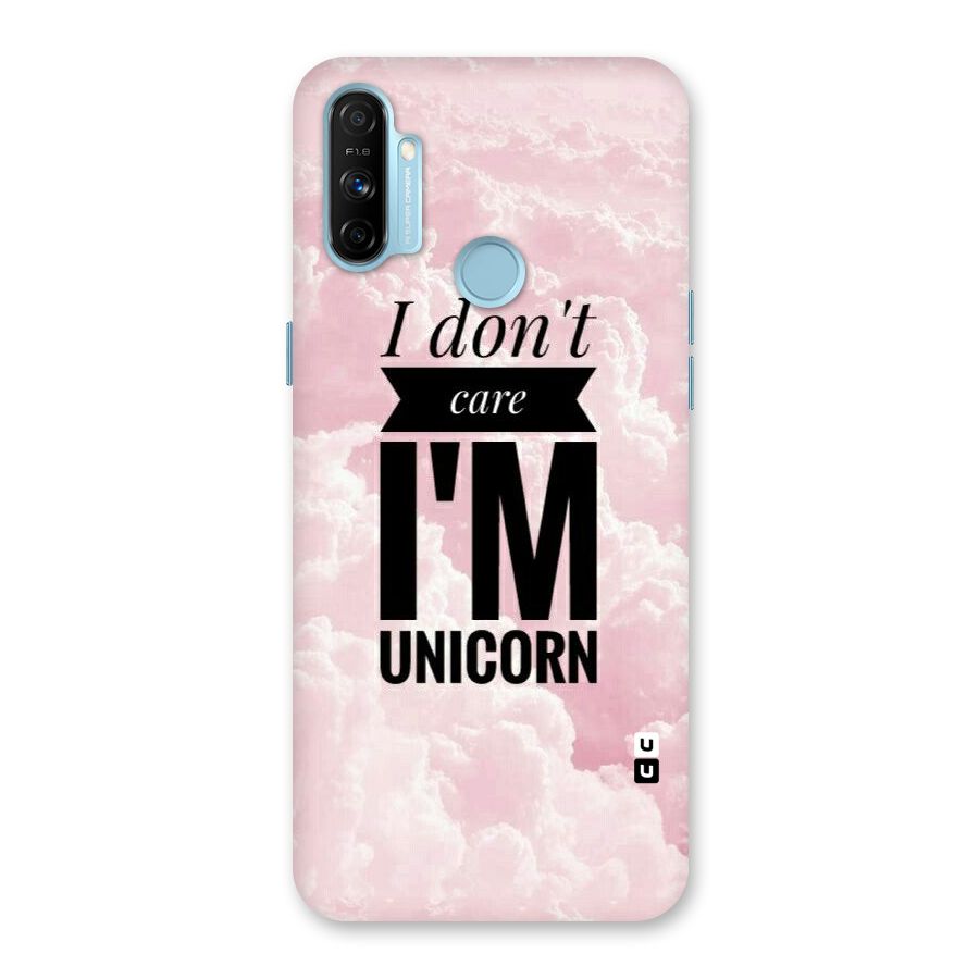 Dont Care Unicorn Back Case for Realme Narzo 20A