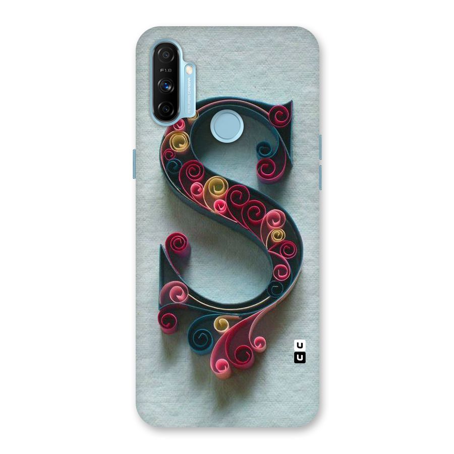 Floral Alphabet Back Case for Realme Narzo 20A