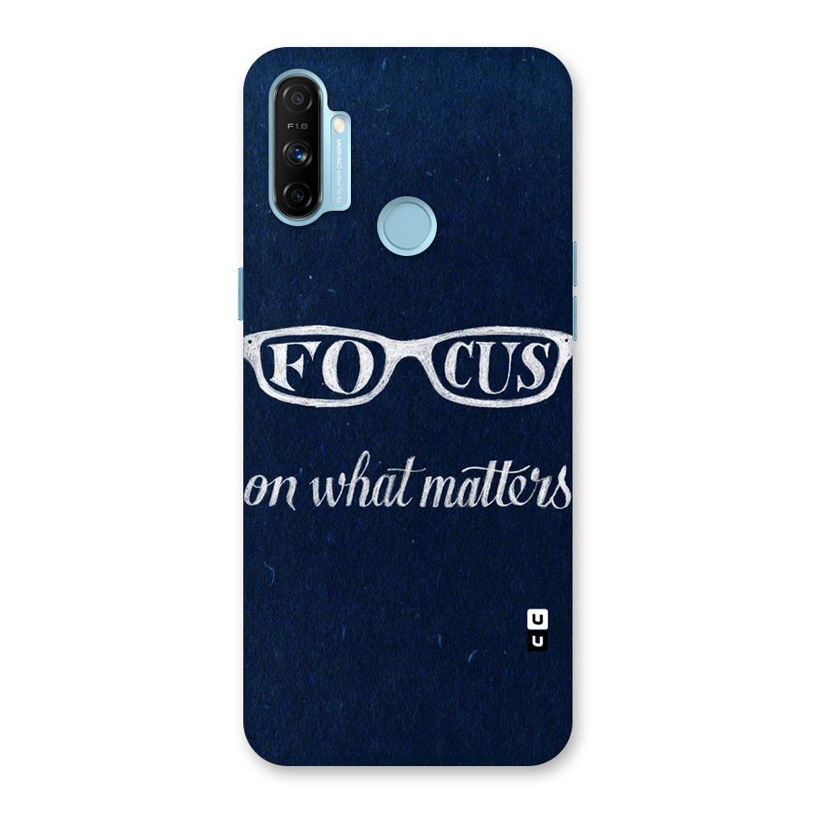 Focus Matters Back Case for Realme Narzo 20A