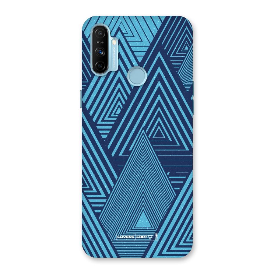 Geometric Blue Print Back Case for Realme Narzo 20A