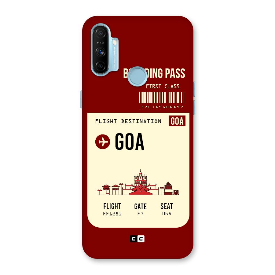 Goa Boarding Pass Back Case for Realme Narzo 20A