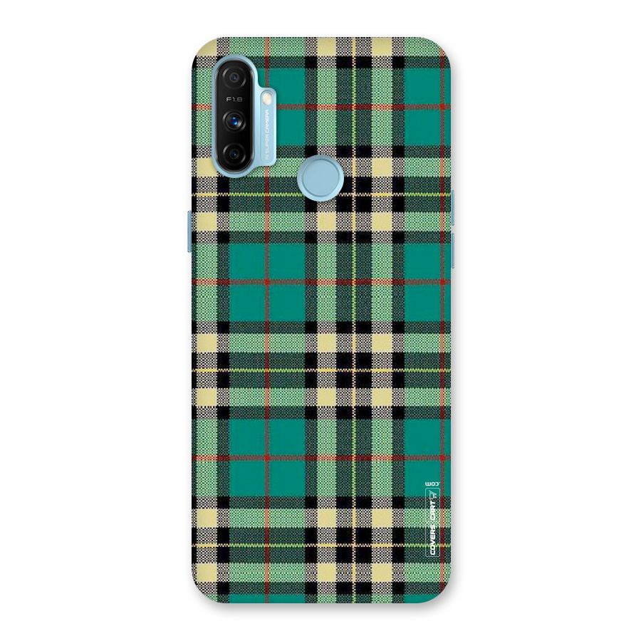 Green Check Back Case for Realme Narzo 20A