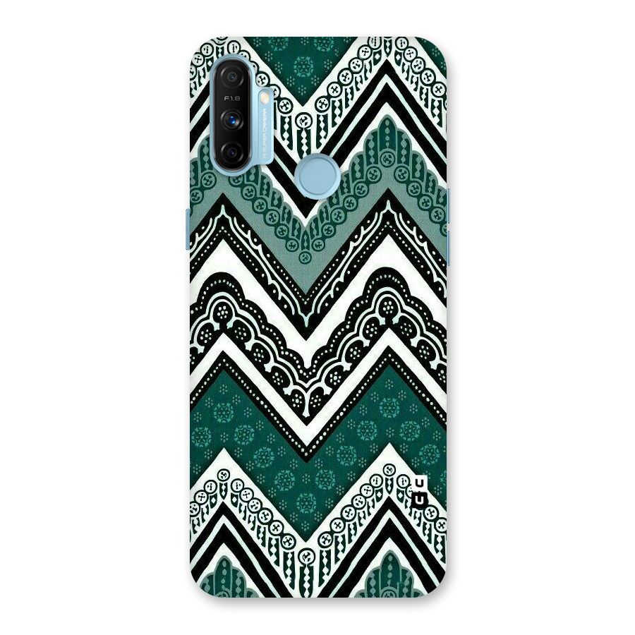 Green Chevron Back Case for Realme Narzo 20A