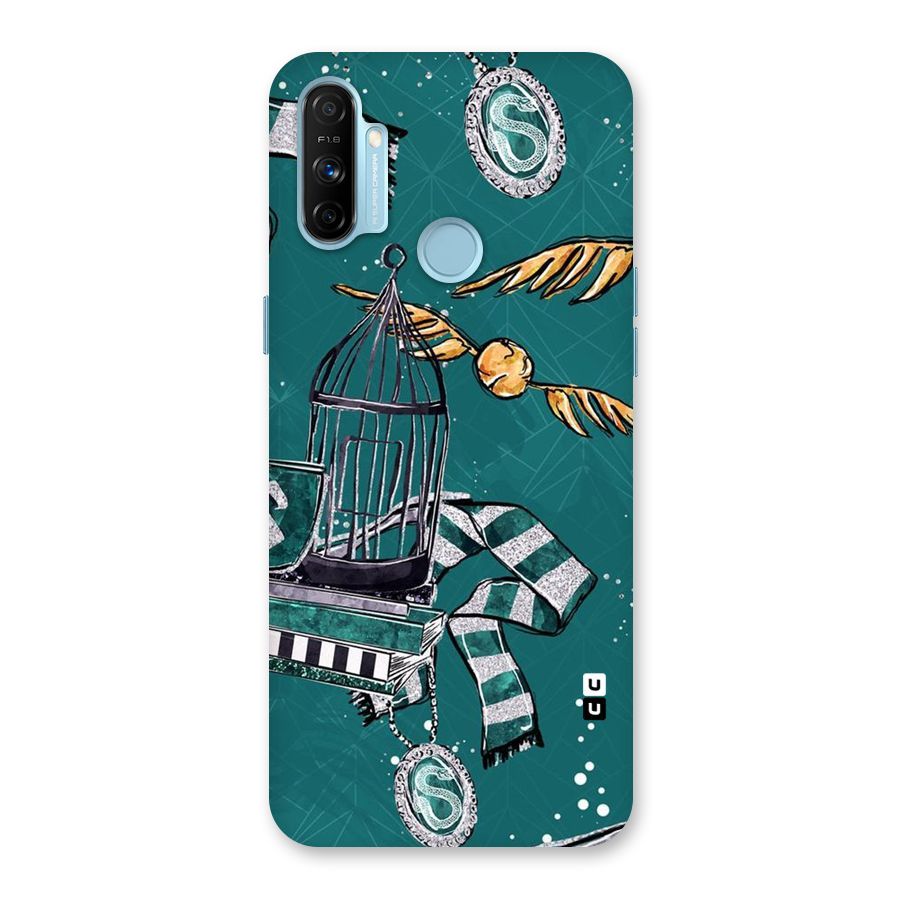 Green Scarf Back Case for Realme Narzo 20A