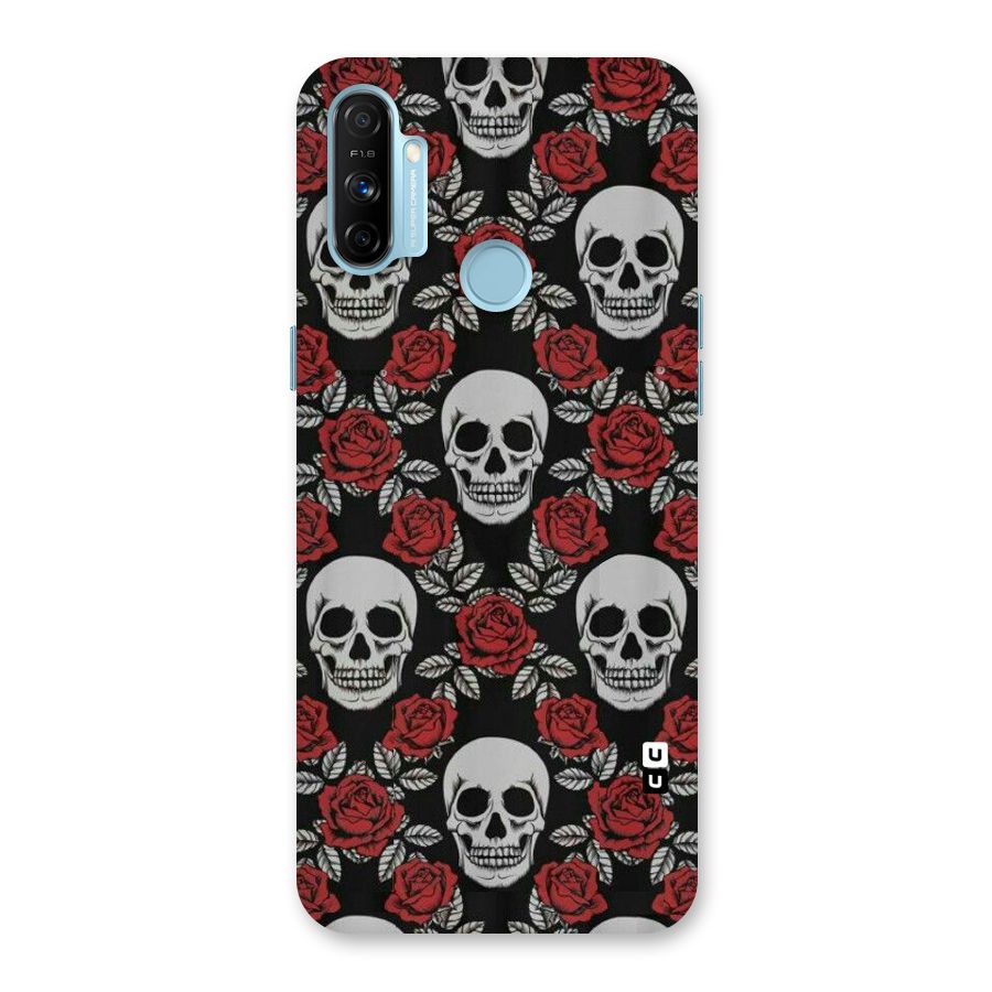Grey Skulls Back Case for Realme Narzo 20A