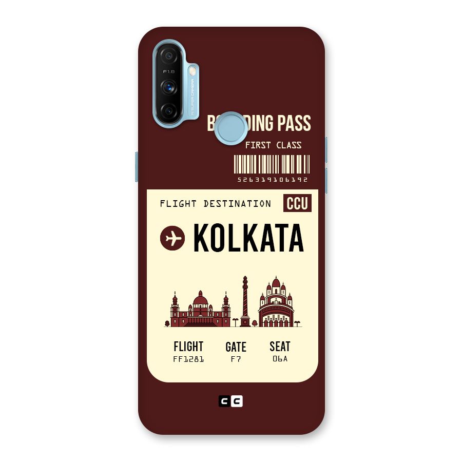Kolkata Boarding Pass Back Case for Realme Narzo 20A