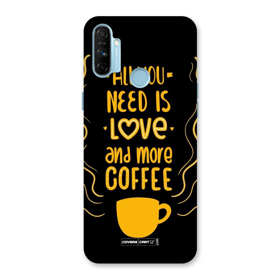 Love and More Coffee Back Case for Realme Narzo 20A