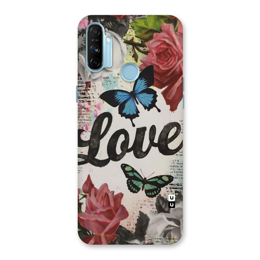 Lovely Butterfly Love Back Case for Realme Narzo 20A