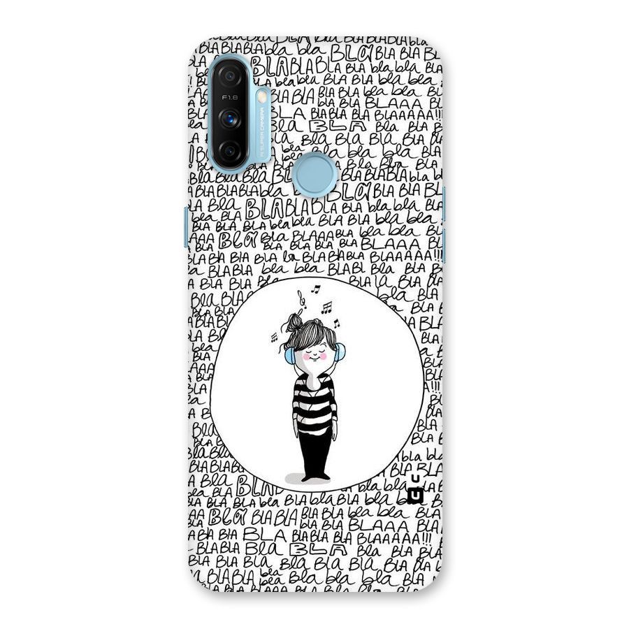 Music And Bla Bla Back Case for Realme Narzo 20A