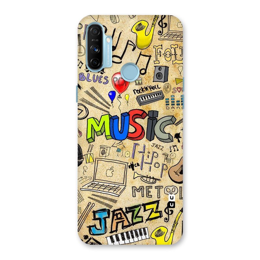 Music Pattern Back Case for Realme Narzo 20A