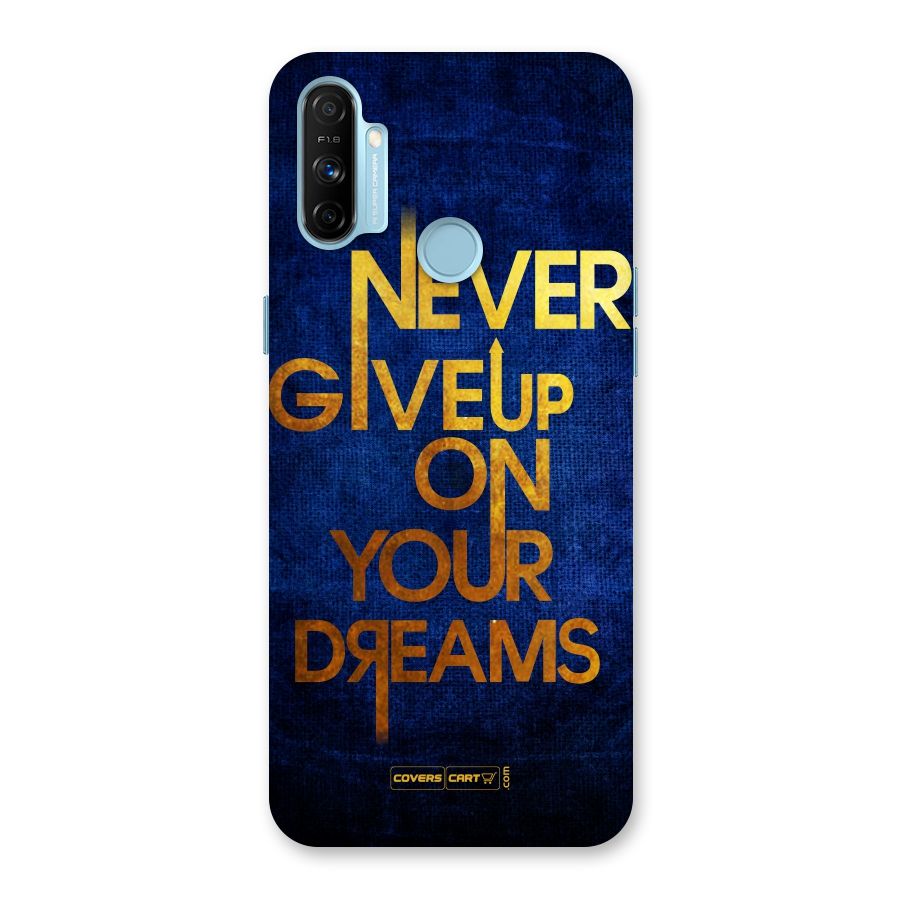Never Give Up Back Case for Realme Narzo 20A