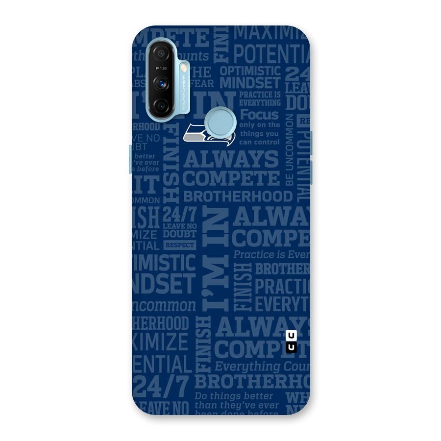 Optimistic Blue Back Case for Realme Narzo 20A