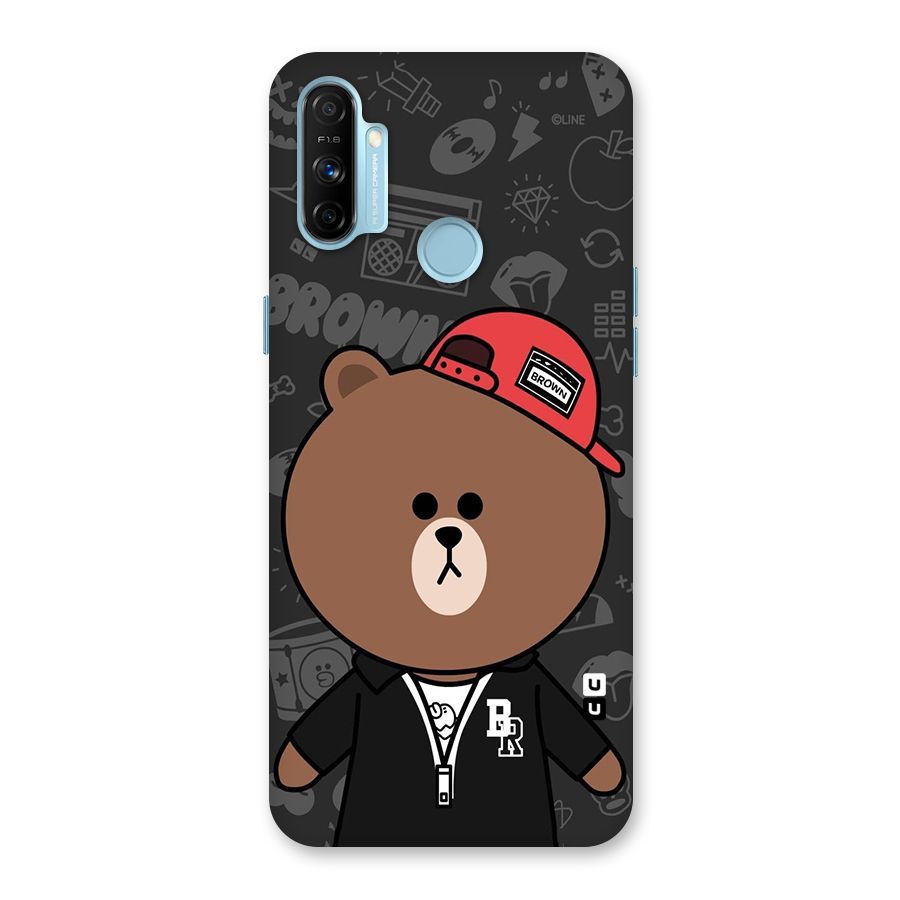 Panda Brown Back Case for Realme Narzo 20A
