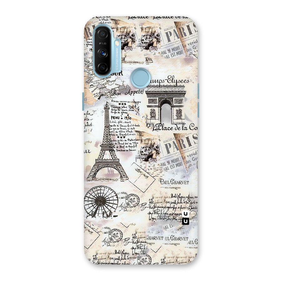 Paris Paper Back Case for Realme Narzo 20A