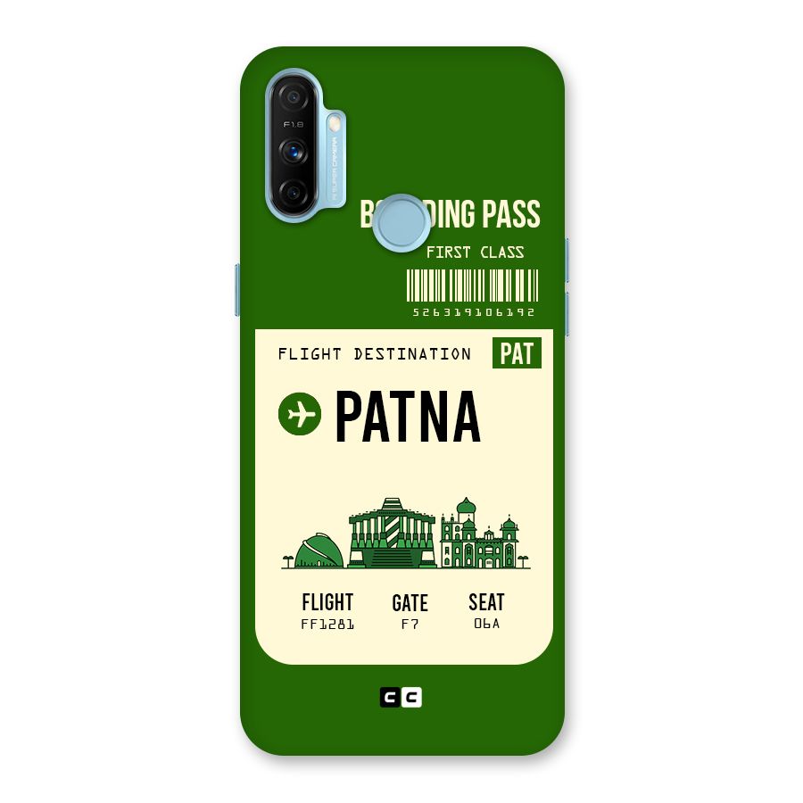 Patna Boarding Pass Back Case for Realme Narzo 20A