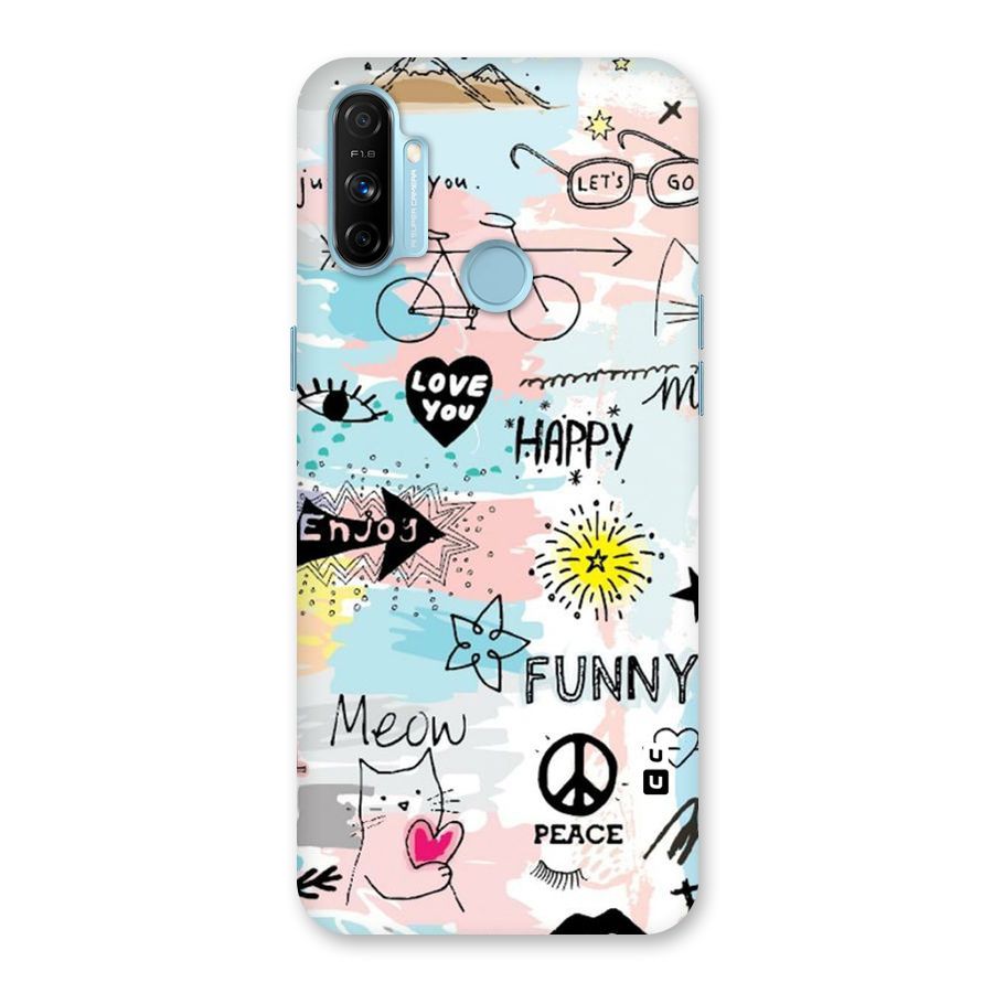 Peace And Funny Back Case for Realme Narzo 20A